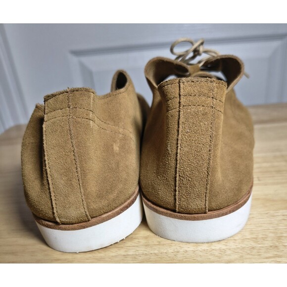 NISOLO Mens Tan Suede Lightweight Derby Shoes Lace Up Casual Dress Shoes Size 12 main image 4